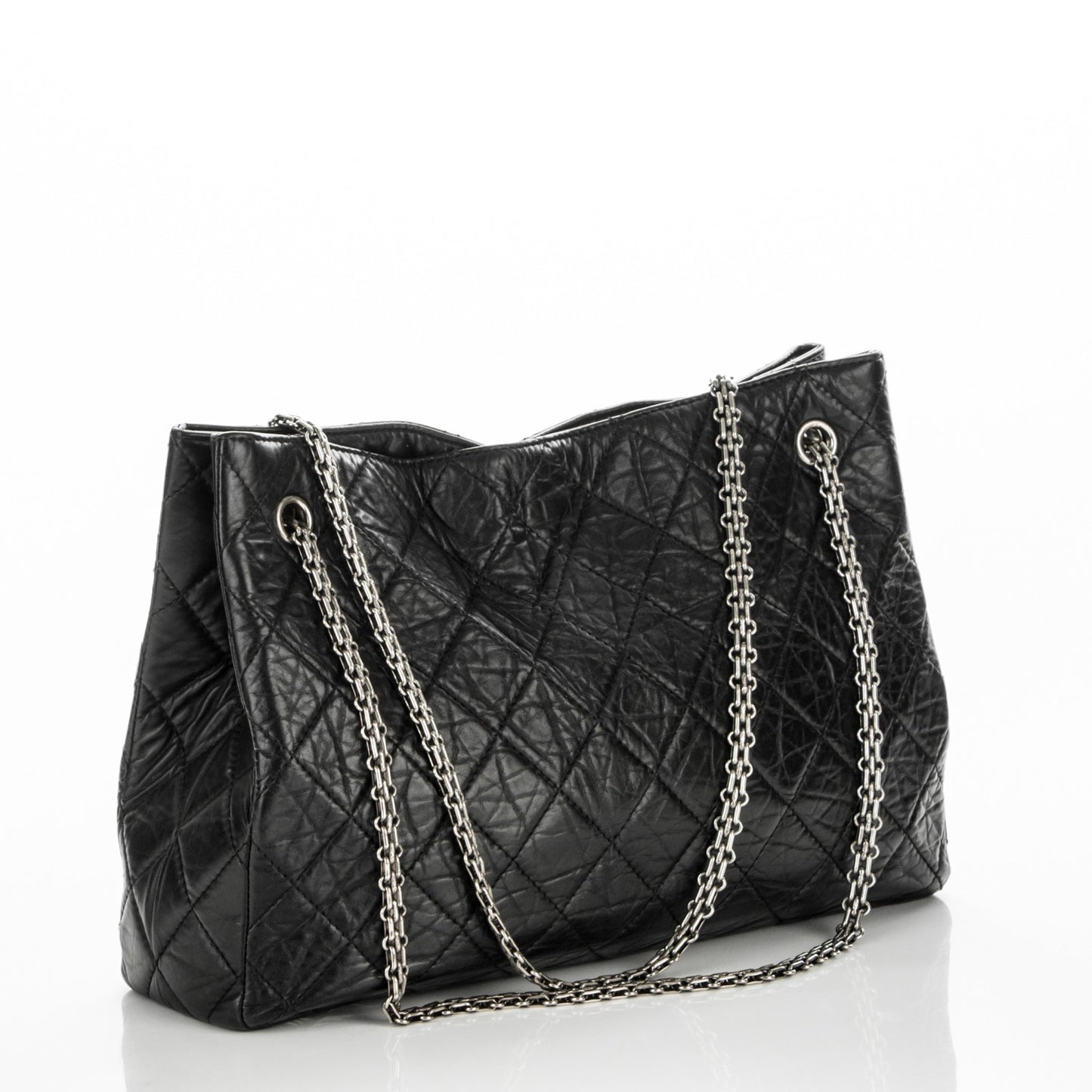 Aged Calfskin Reissue 2.55 Tote Black