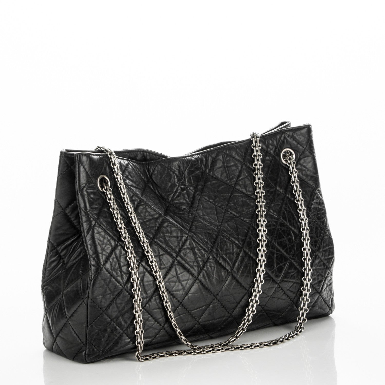 Chanel Aged Calfskin Reissue 2.55 Tote Black 3 of 7
