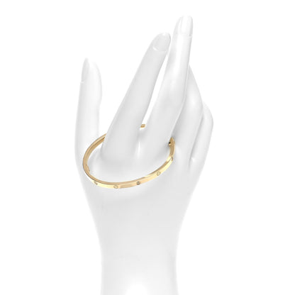 Cartier 18K Yellow Gold 6 Diamond Small LOVE Bracelet 16 3 of 12