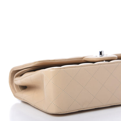 Chanel Lambskin Quilted Medium Double Flap Beige 9 of 11