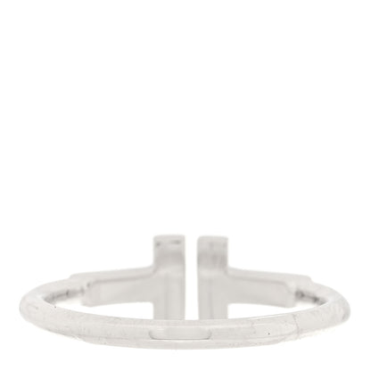 Tiffany 18K White Gold T Wire Ring 50 5.25 3 of 4