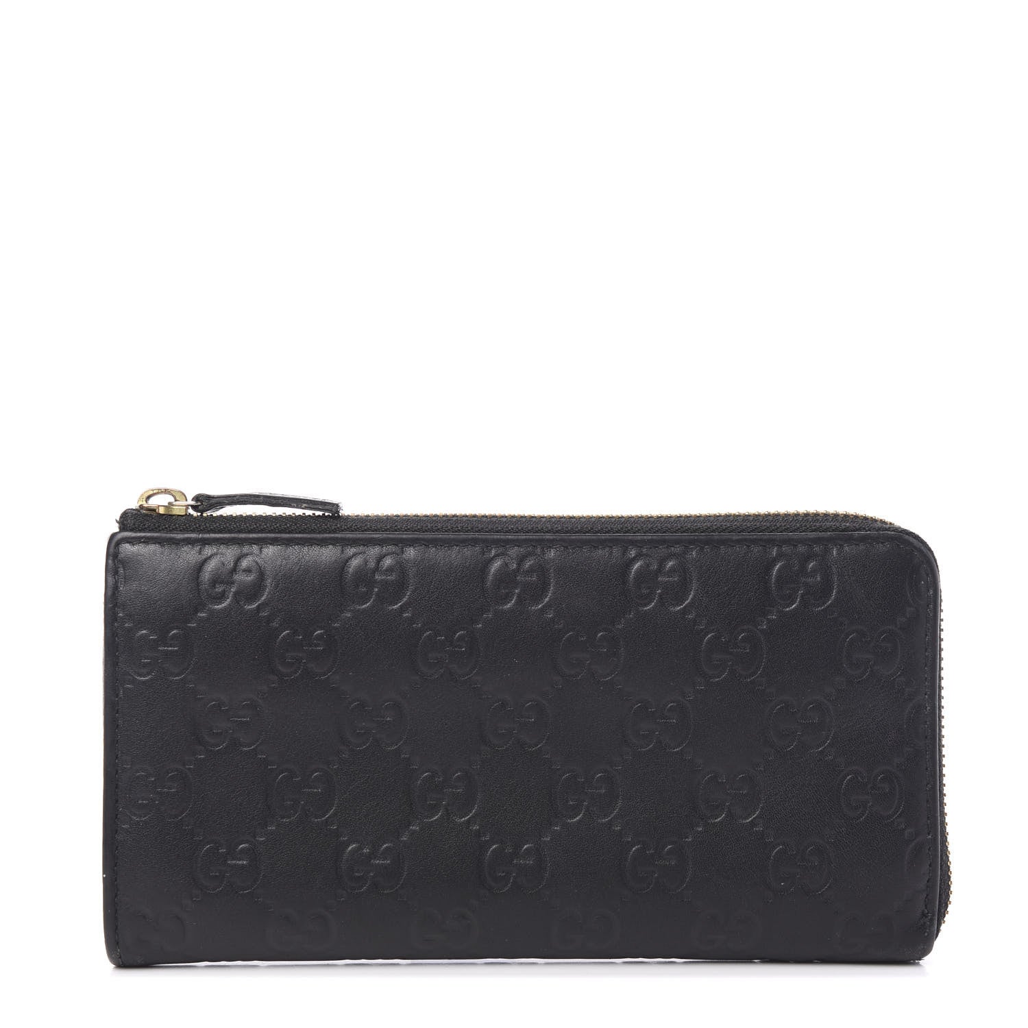 Gucci Guccissima Donna Long Wallet Black 1 of 5