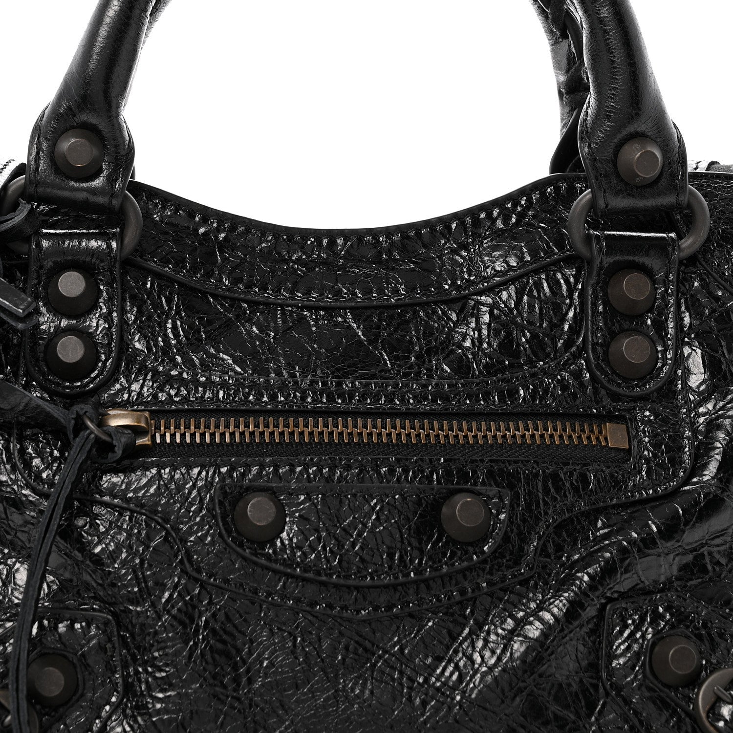 Balenciaga Agneau Arena Classic Hardware Le City Mini  Black 8 of 9