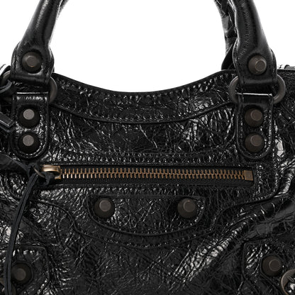 Balenciaga Agneau Arena Classic Hardware Le City Mini  Black 8 of 9
