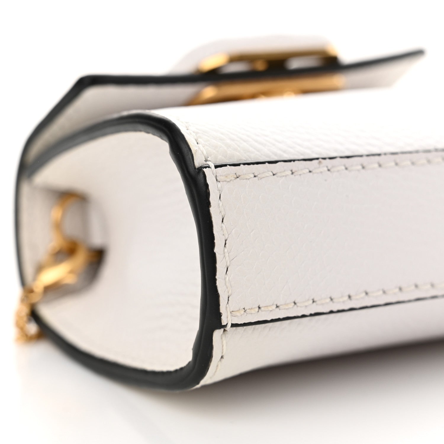 Valentino Garavani Grainy Calfskin Mini VLogo Belt Bag 80 32 Optic White 8 of 12