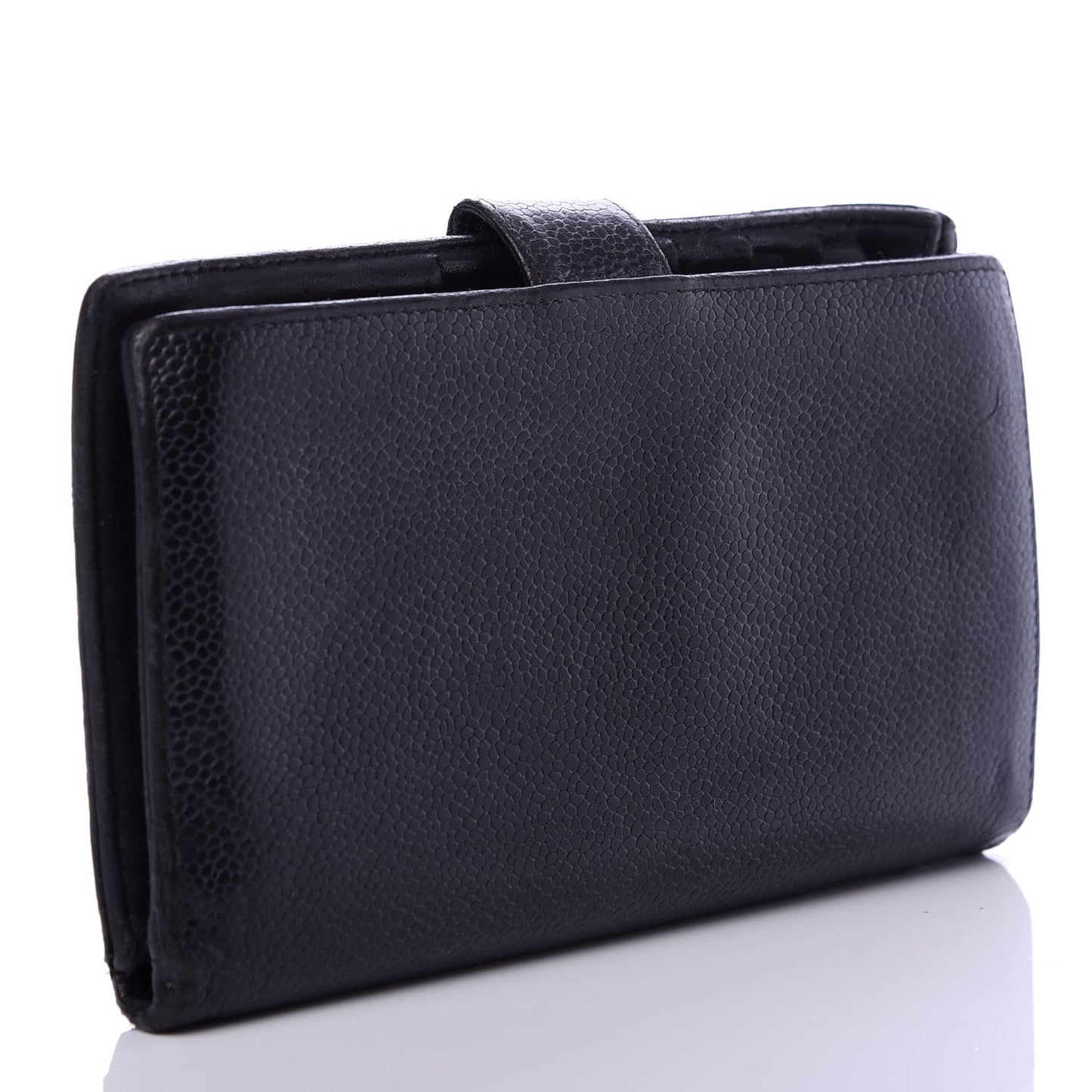 Caviar Timeless CC French Wallet Black