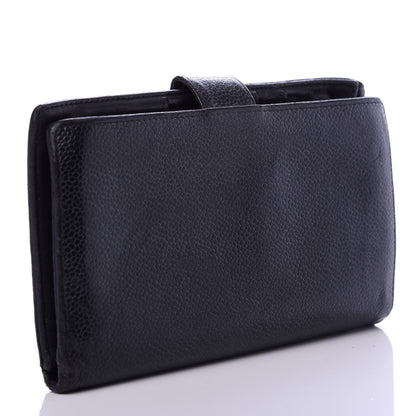 Chanel Caviar Timeless CC French Wallet Black 3 of 9