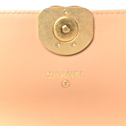 Chanel Crumpled Calfskin Quilted Braided CC Flap Beige 7 of 12
