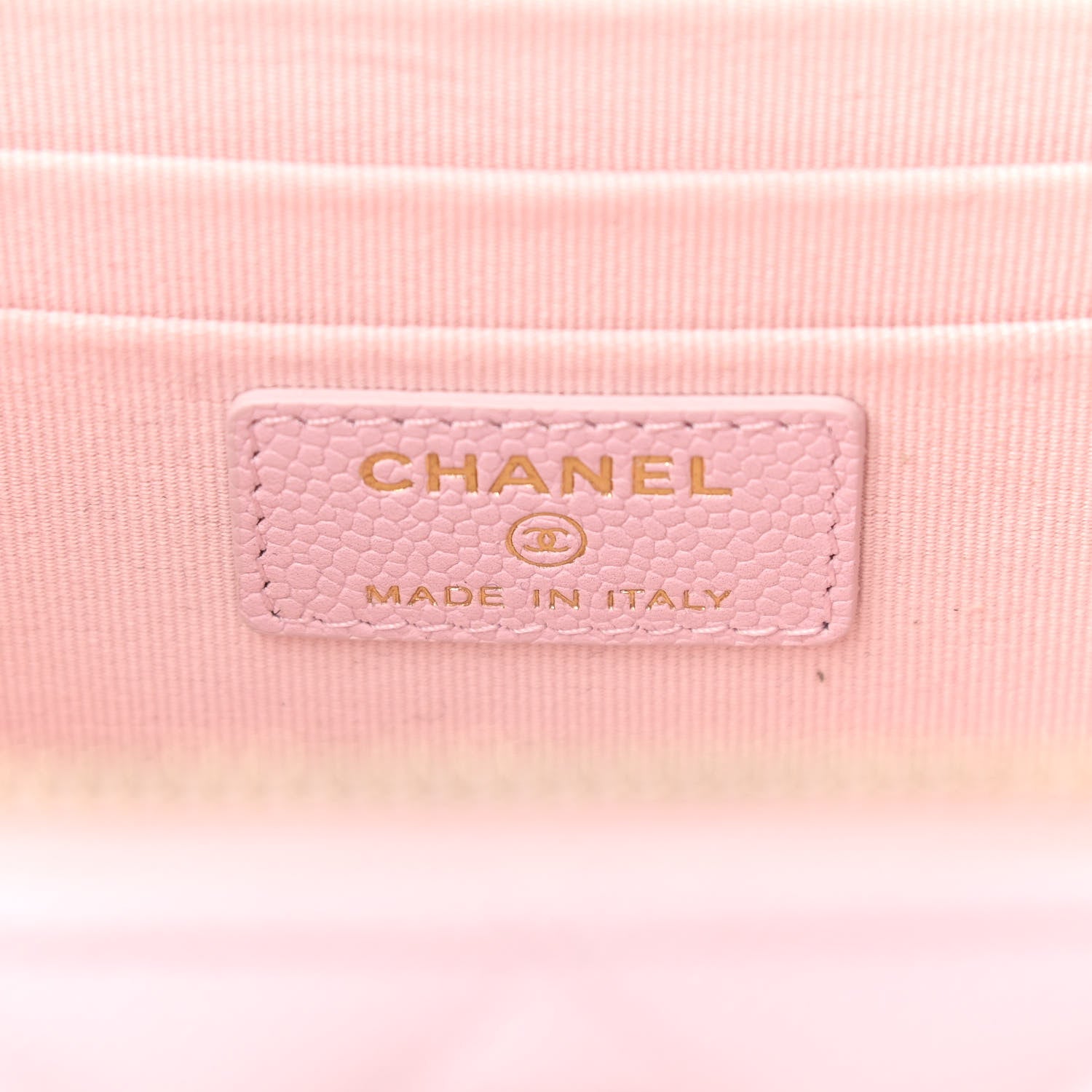 Chanel Caviar Quilted Small Tiny CC Vanity Case With Chain Light Pink 6 of 11