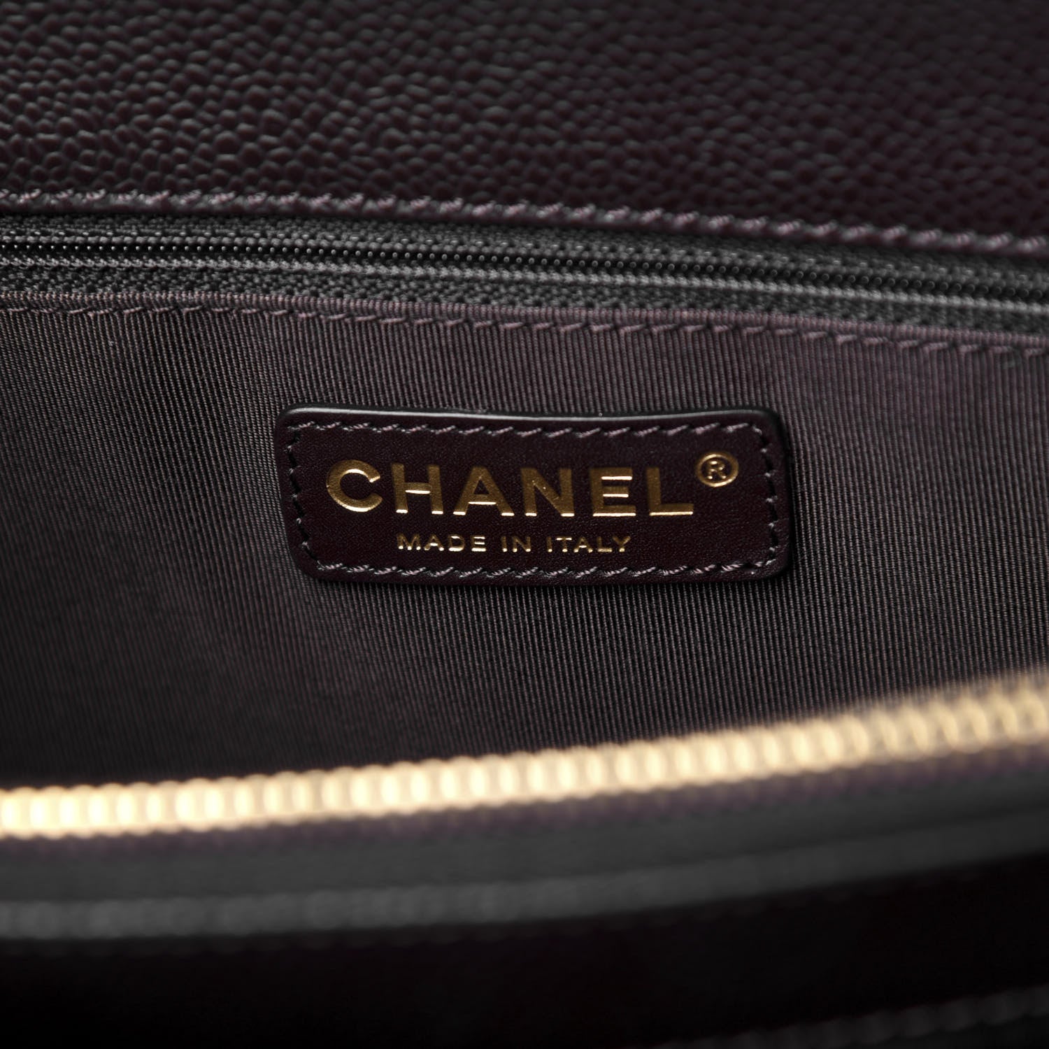Chanel Caviar Quilted Grand Shopping Tote GST Dark Brown 6 of 9