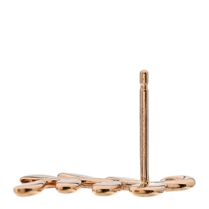 Tiffany 18K Rose Gold Paloma Picasso Olive Leaf Climber Earrings 5 of 5