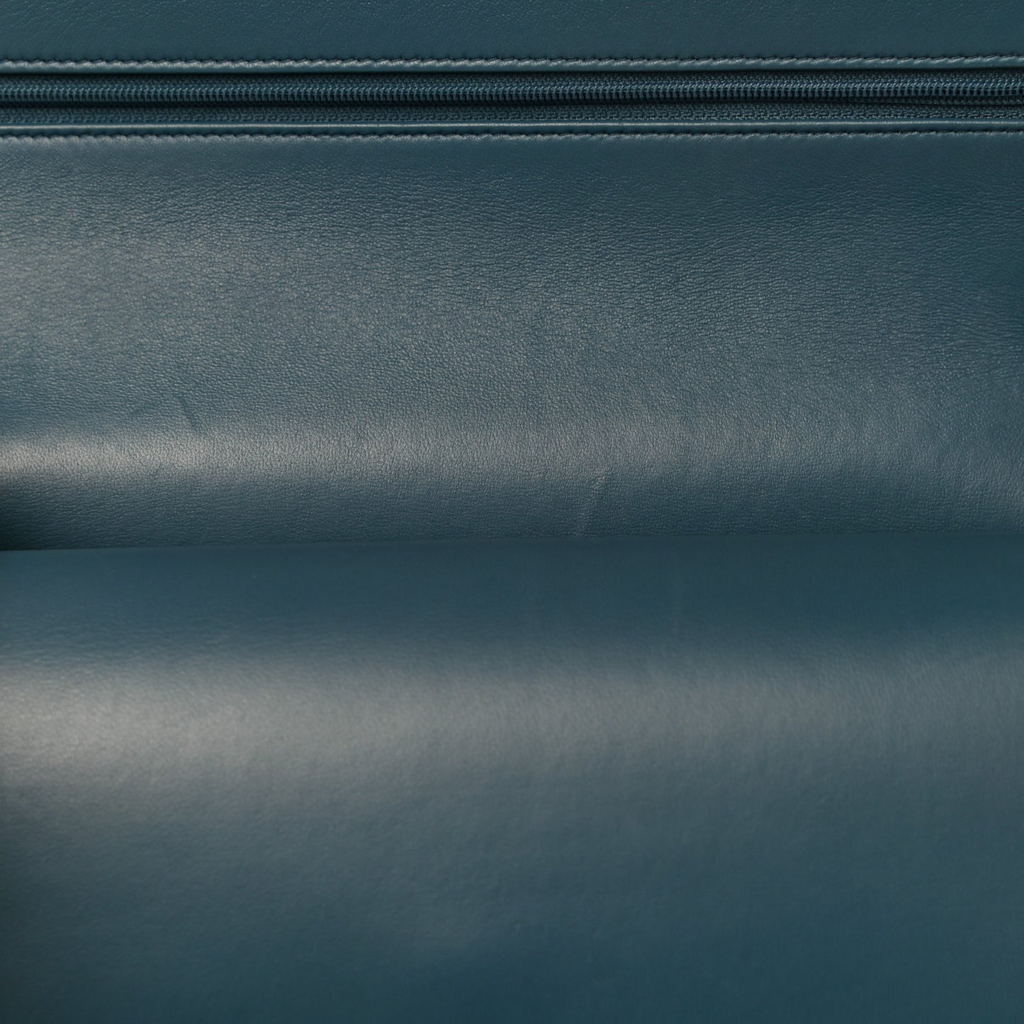 Lambskin Quilted Jumbo Double Flap Blue
