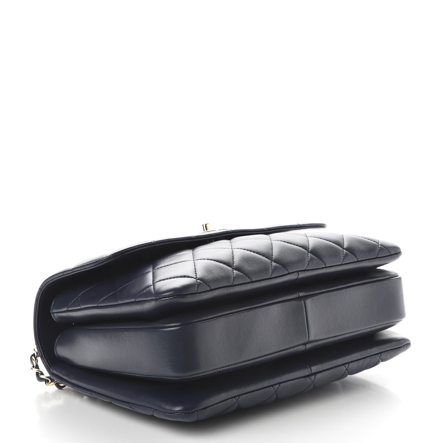 Chanel Lambskin Quilted Medium Trendy CC Flap Dual Handle Bag Navy Blue 4 of 10