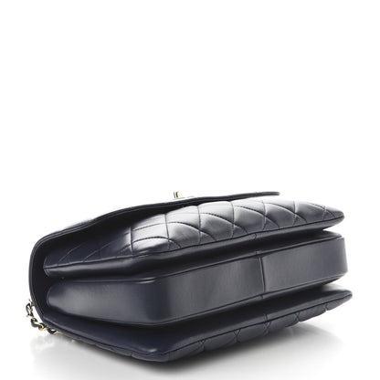 Chanel Lambskin Quilted Medium Trendy CC Flap Dual Handle Bag Navy Blue 4 of 10