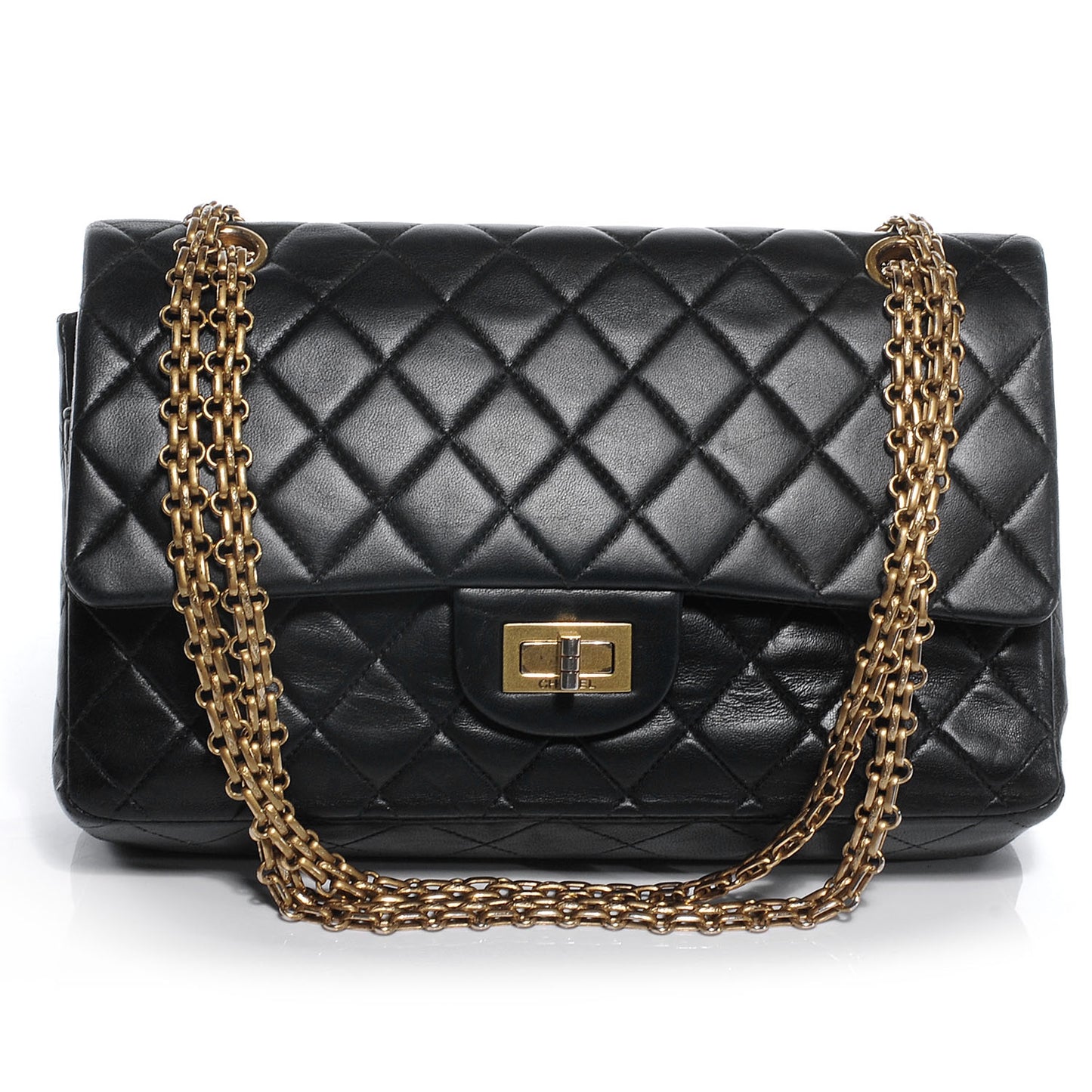 Lambskin 2.55 Reissue 225 Flap Black