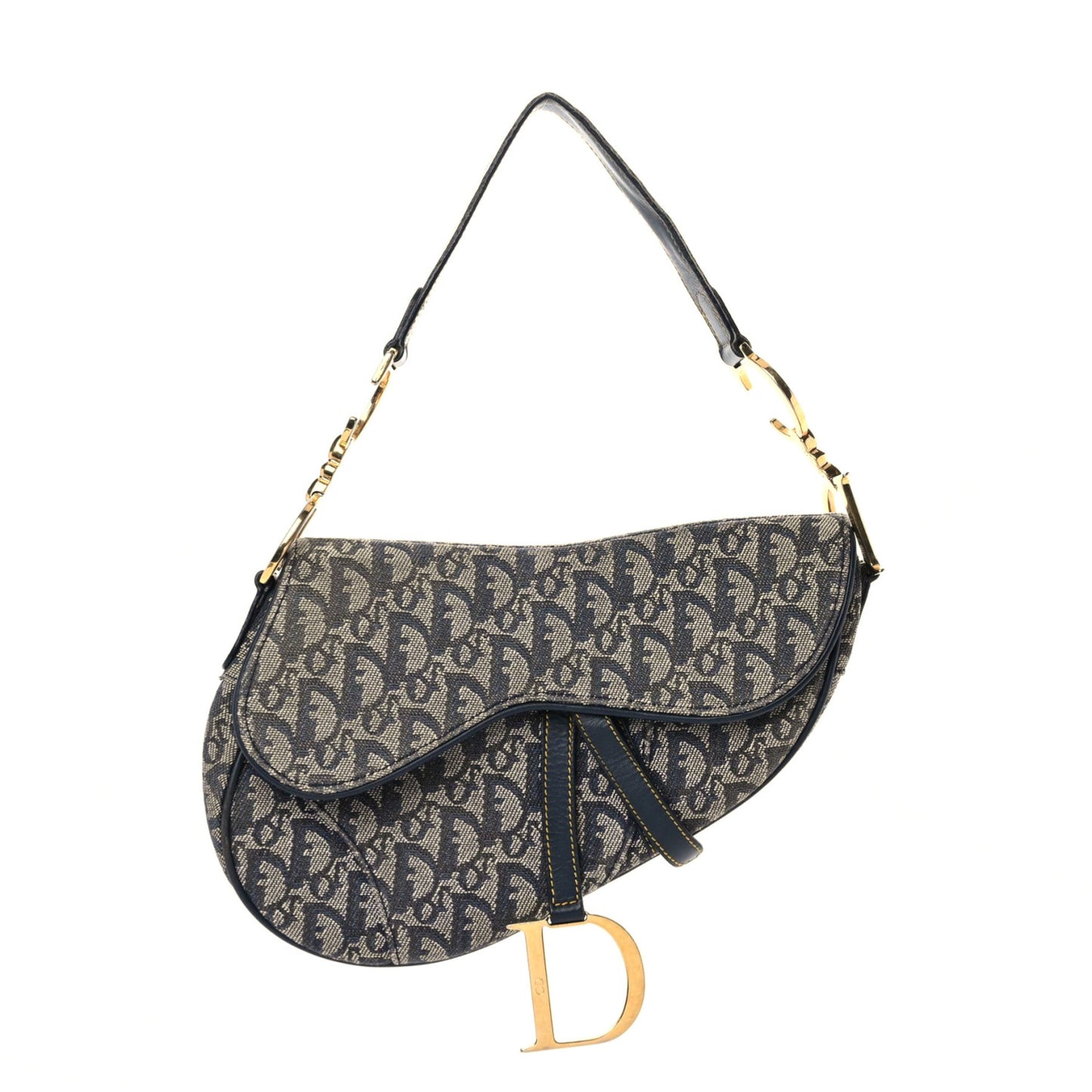 Monogram Saddle Bag Blue