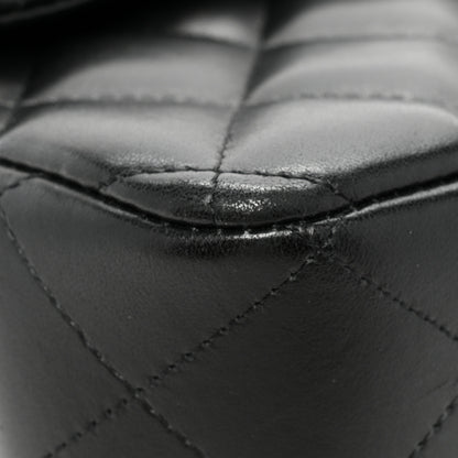 Chanel Lambskin Quilted Jumbo Double Flap So Black 13 of 16