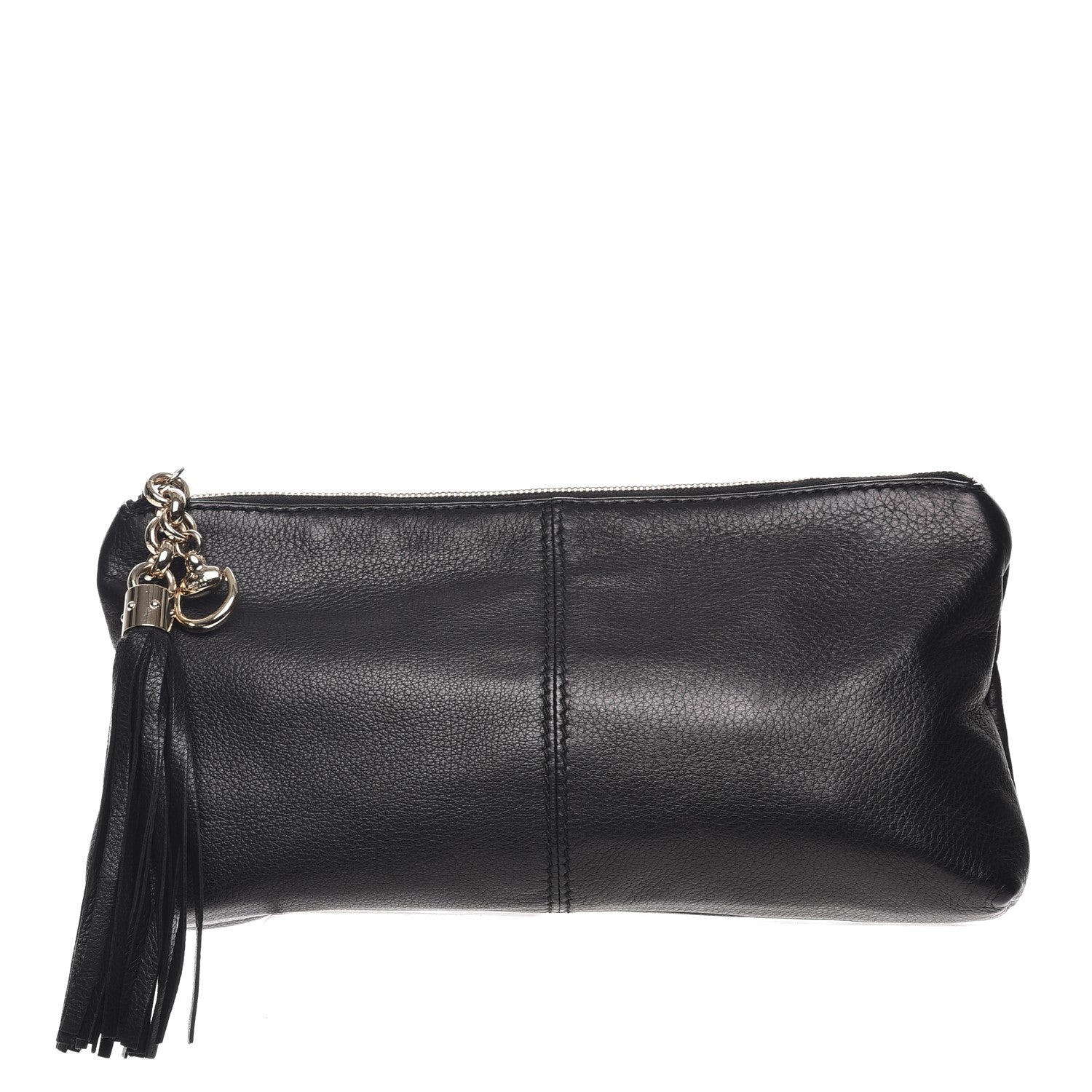 Gucci Deerskin Sienna Small Clutch Black 1 of 7
