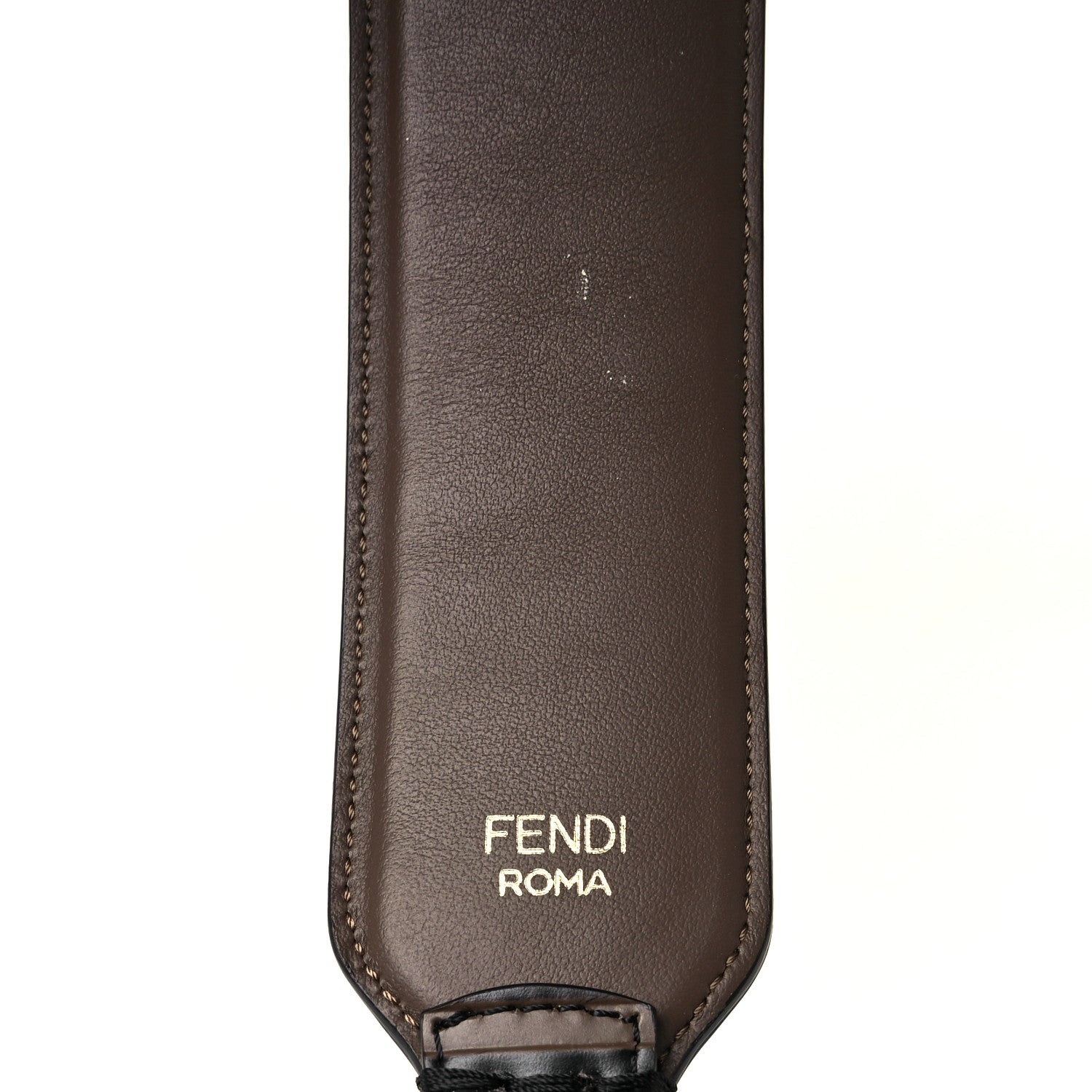 Fendi Vitello Century Bi-Color FF 1974 Embossed Strap You Maya Black 3 of 5
