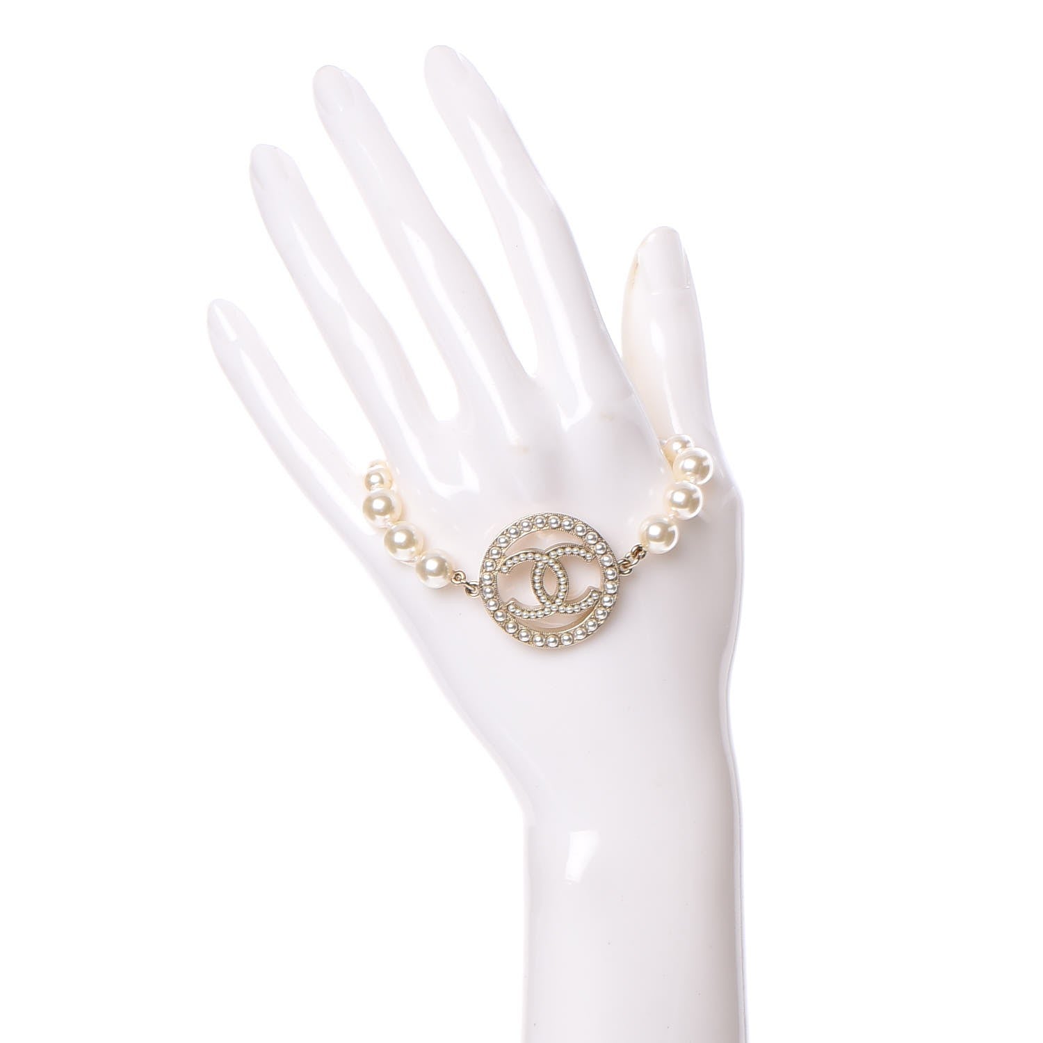 Chanel Pearl CC Bracelet Gold 2 of 6