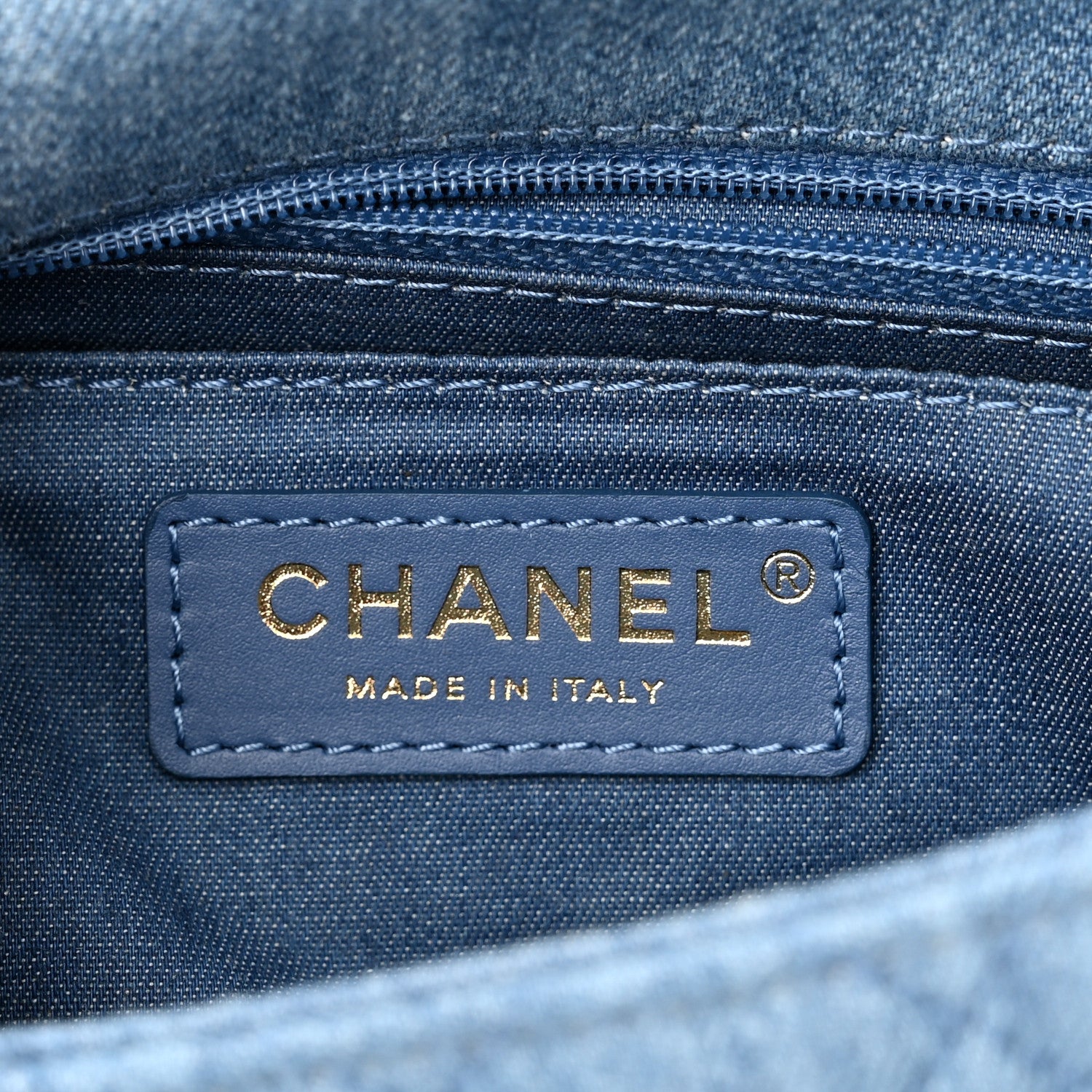 Chanel Denim Quilted Mini Pearl Crush Flap Blue 6 of 11