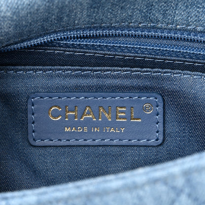 Chanel Denim Quilted Mini Pearl Crush Flap Blue 6 of 11