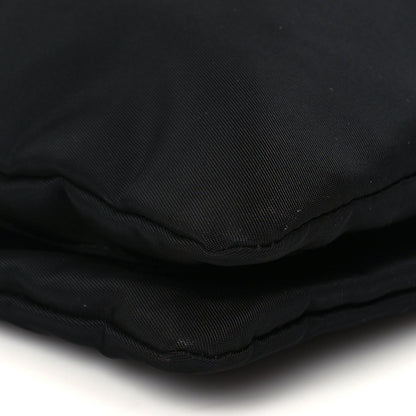 Prada Tessuto Nylon Flat Flap Messenger Bag Black 8 of 9