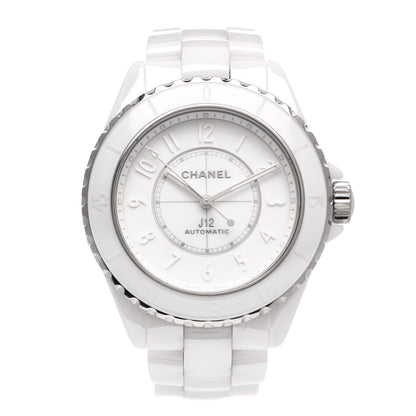 Chanel Stainless Steel Ceramic 38mm J12 Automatic Watch White 1 of 5