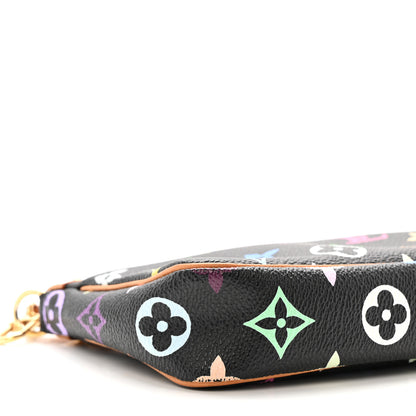 Louis Vuitton Monogram Multicolor Pochette Accessories Black 9 of 11