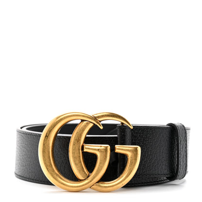Gucci Textured Calfskin Double G 40mm Belt 90 36 Black 1 of 6