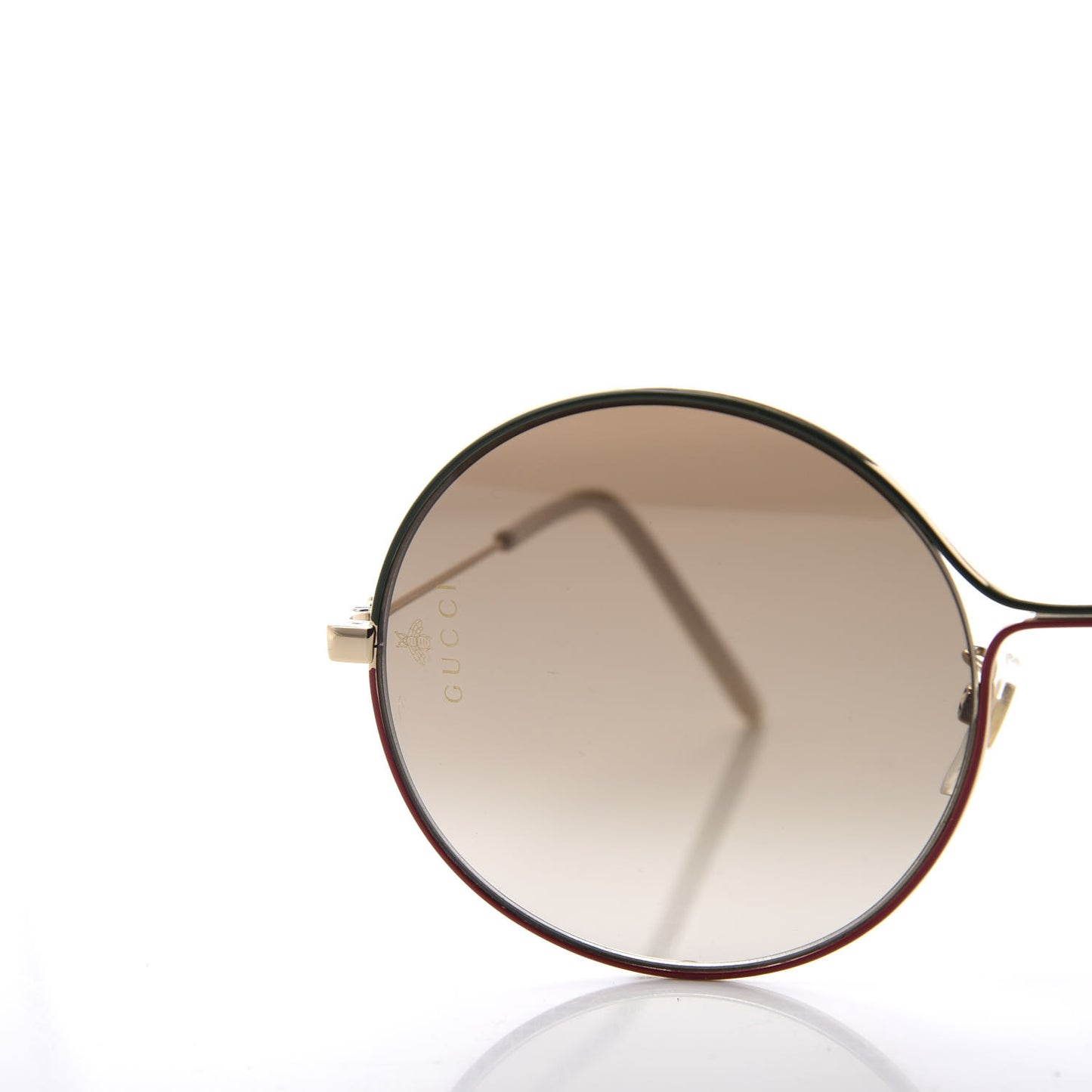 Round Sunglasses GG0395S Red Green