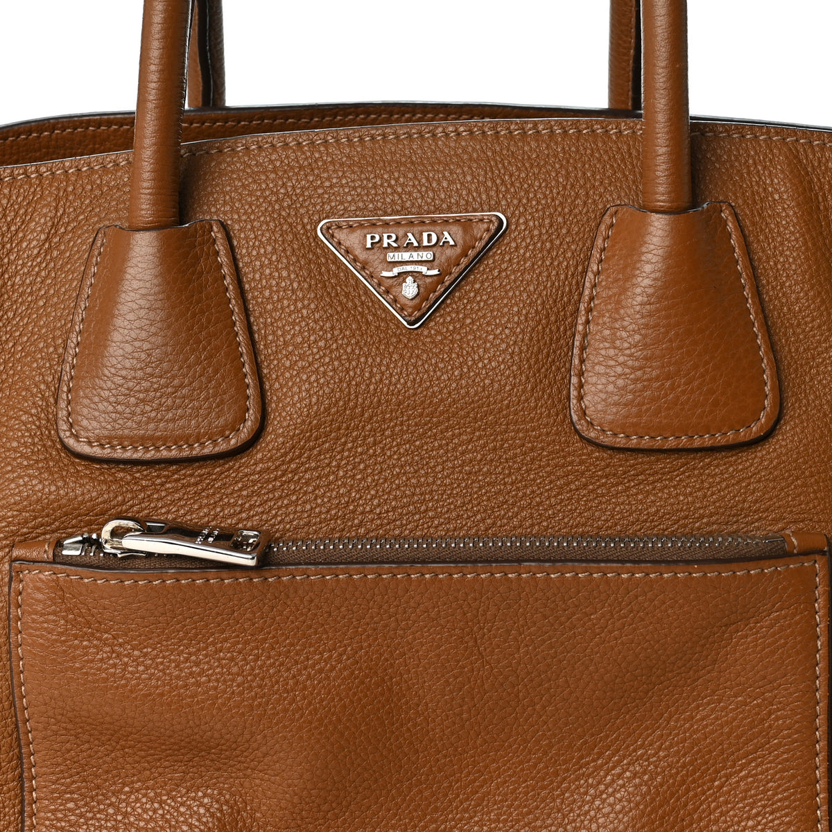 Vitello Daino Shopping Tote Cannella