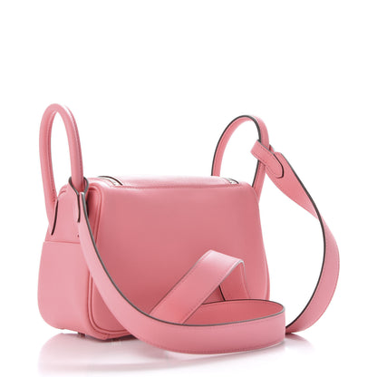 Hermes Swift Mini Lindy 20 Rose Ete 2 of 8