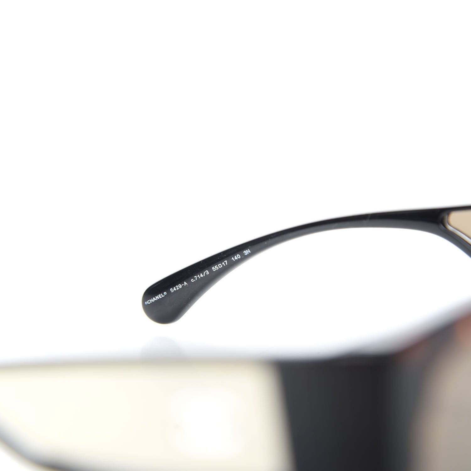 Chanel Acetate 18K White Gold Butterfly Sunglasses 5429 Dark Tortoise 6 of 8