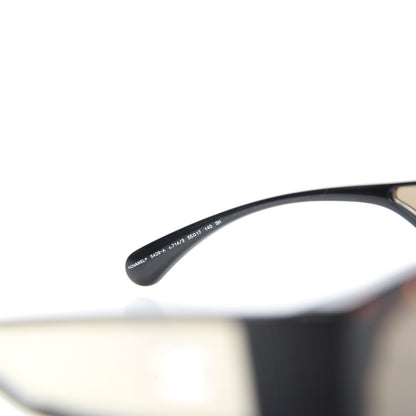 Chanel Acetate 18K White Gold Butterfly Sunglasses 5429 Dark Tortoise 6 of 8