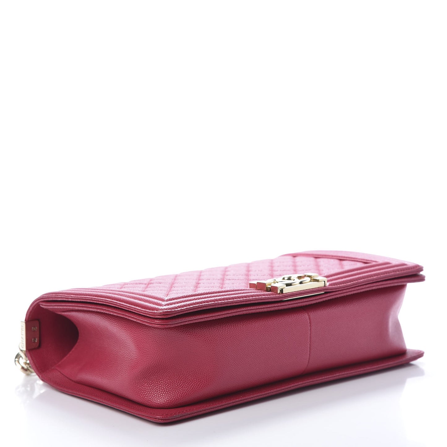 Caviar Quilted New Medium Boy Flap Dark Pink