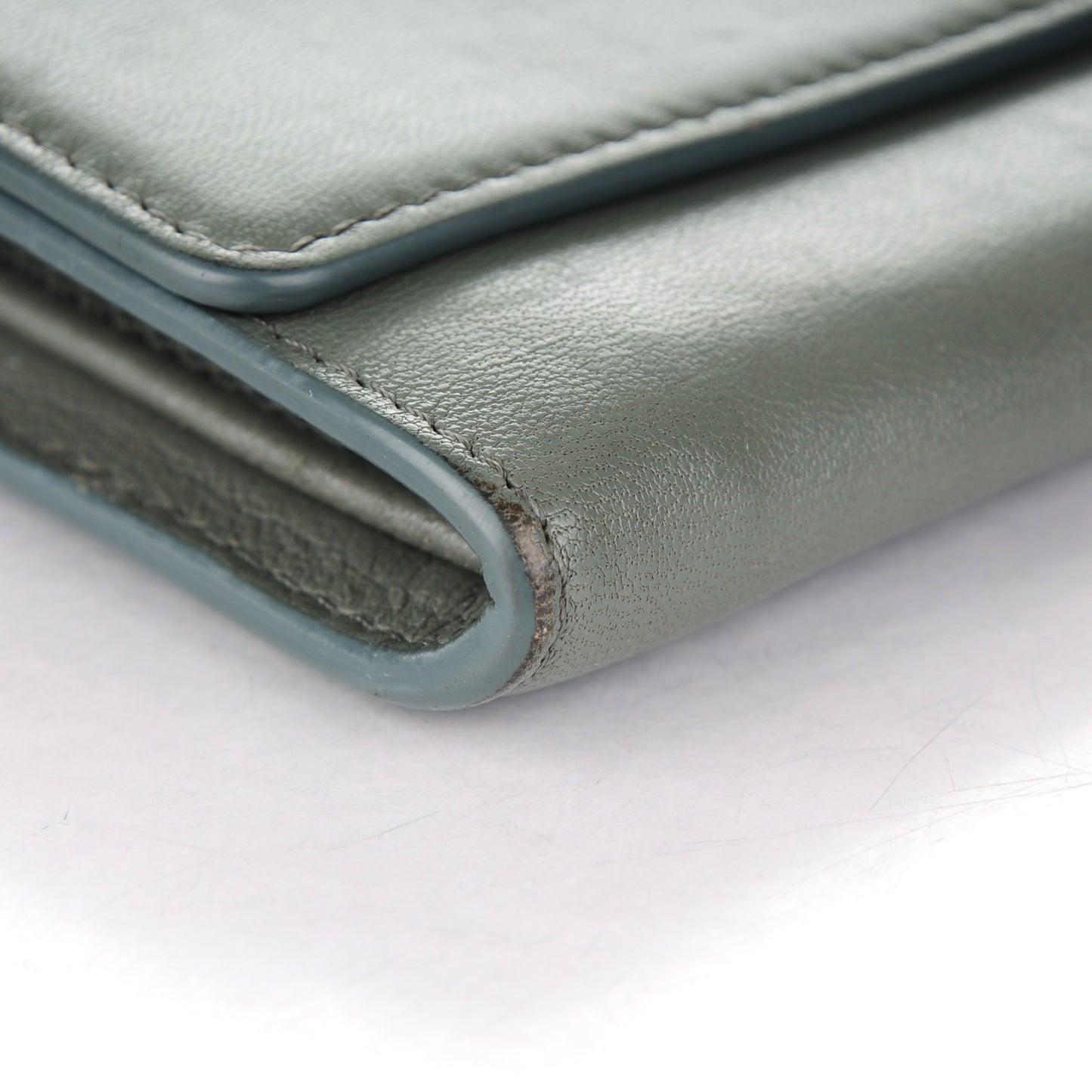 Lambskin Large Flap Wallet Almond