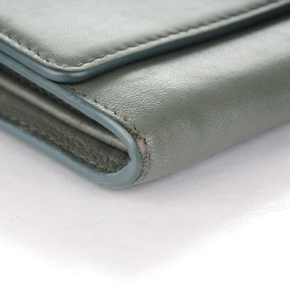 Celine Lambskin Large Flap Wallet Almond 7 of 8