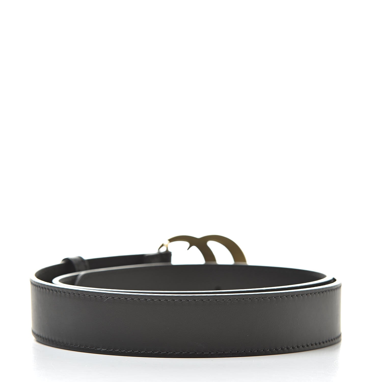Gucci Calfskin Double G 30mm Belt 90 36 Black 3 of 7