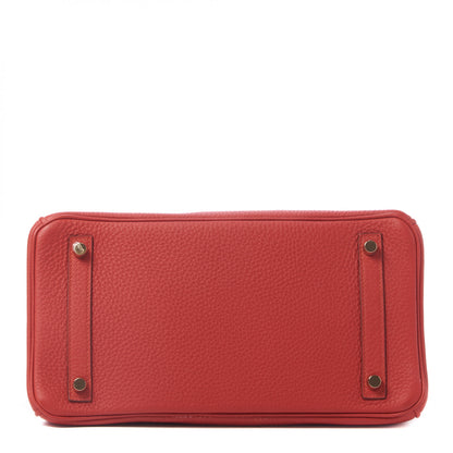 Hermes Togo Birkin 30 Rouge Casaque 6 of 31