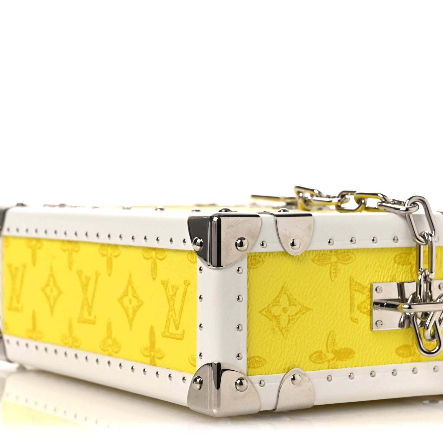 Louis Vuitton Vintage Monogram Everyday LV Clutch Trunk Jaune 8 of 8