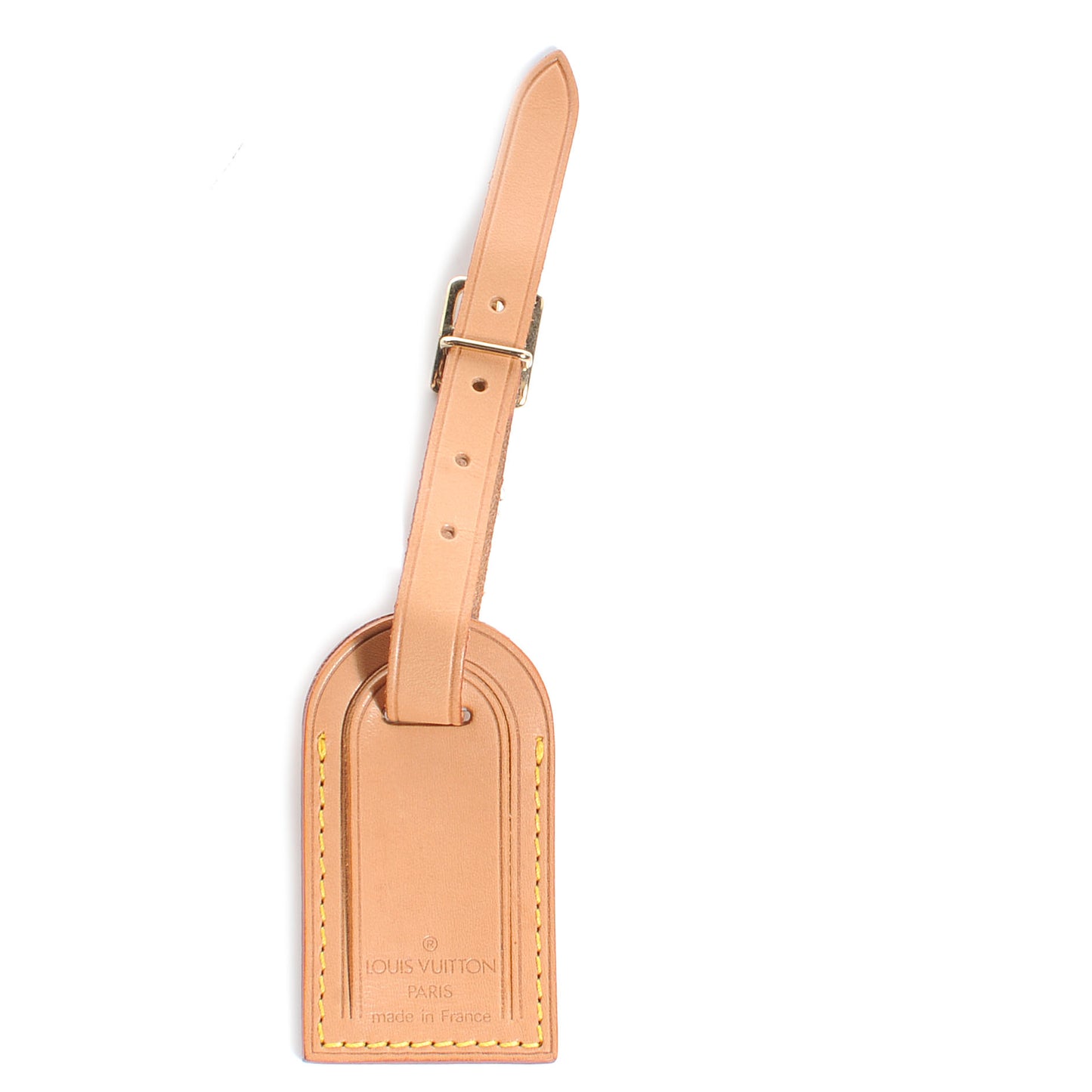 Vachetta Leather Luggage Tag and Loop