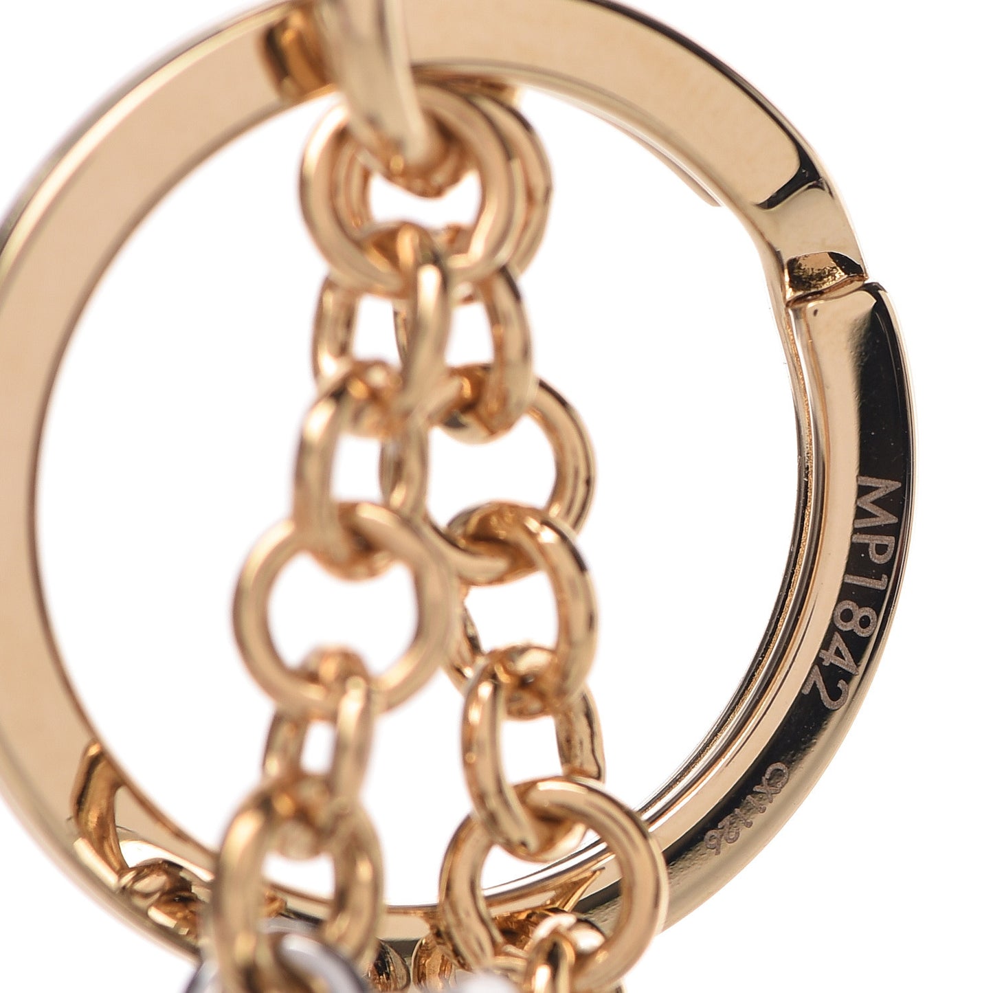 Reverse Monogram Night Lights Bag Charm Key Ring