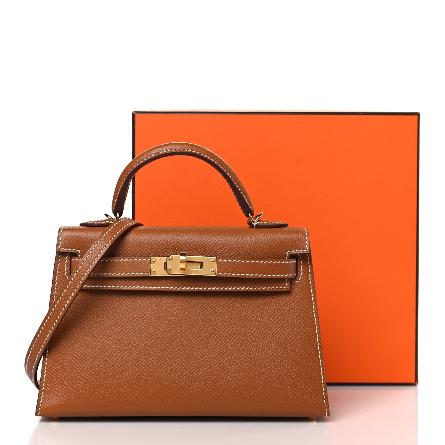 Hermes Epsom Mini Kelly Sellier 20 Gold 3 of 10