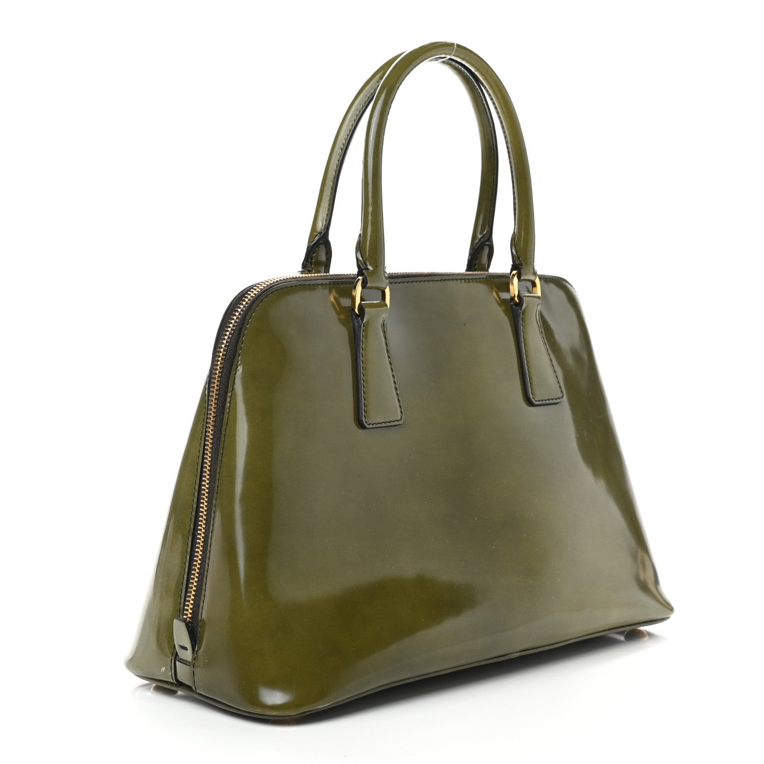 Prada Spazzolato Medium Promenade Tote Militare Fume 3 of 13