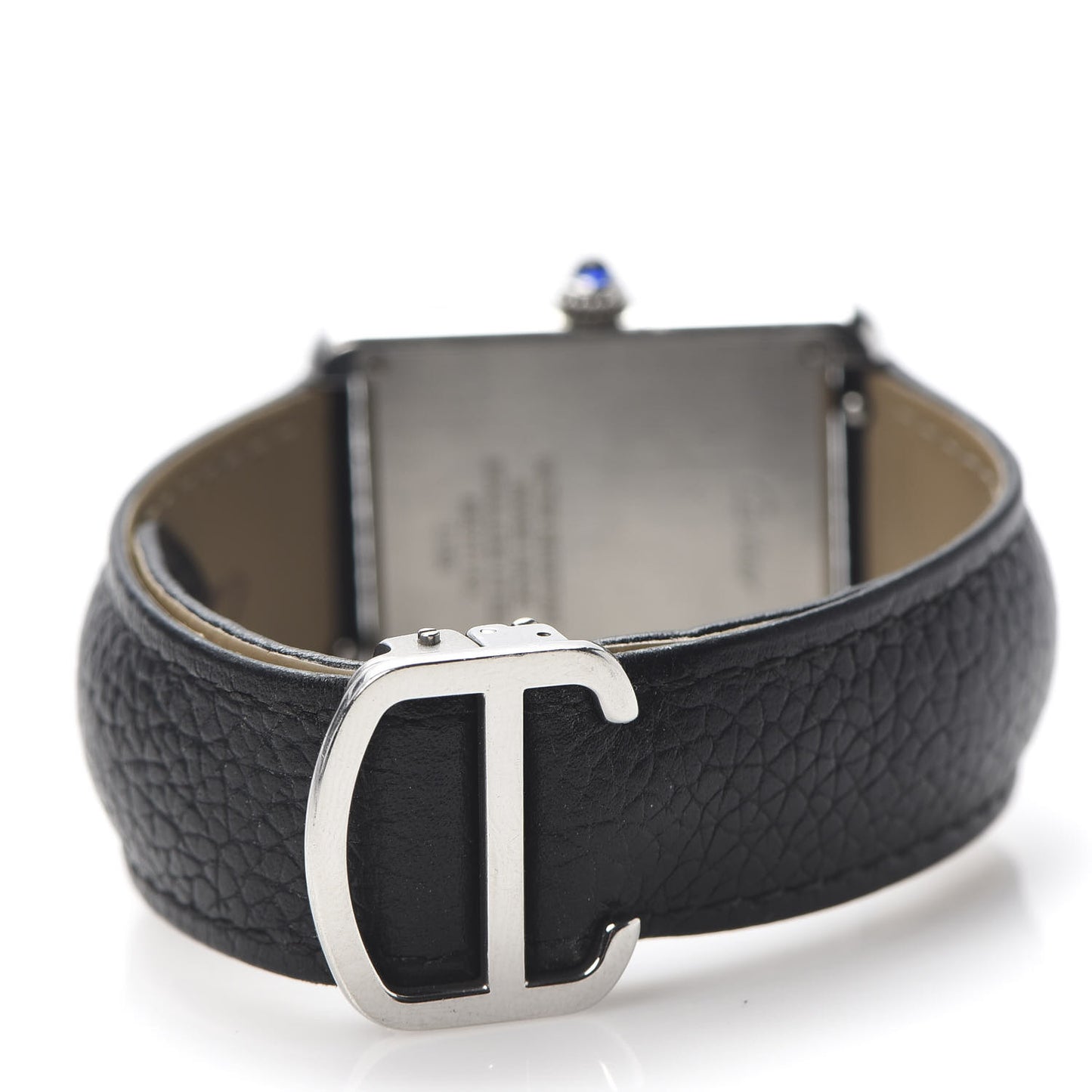 Stainless Steel Calfskin 27mm Tank Solo Quartz Watch