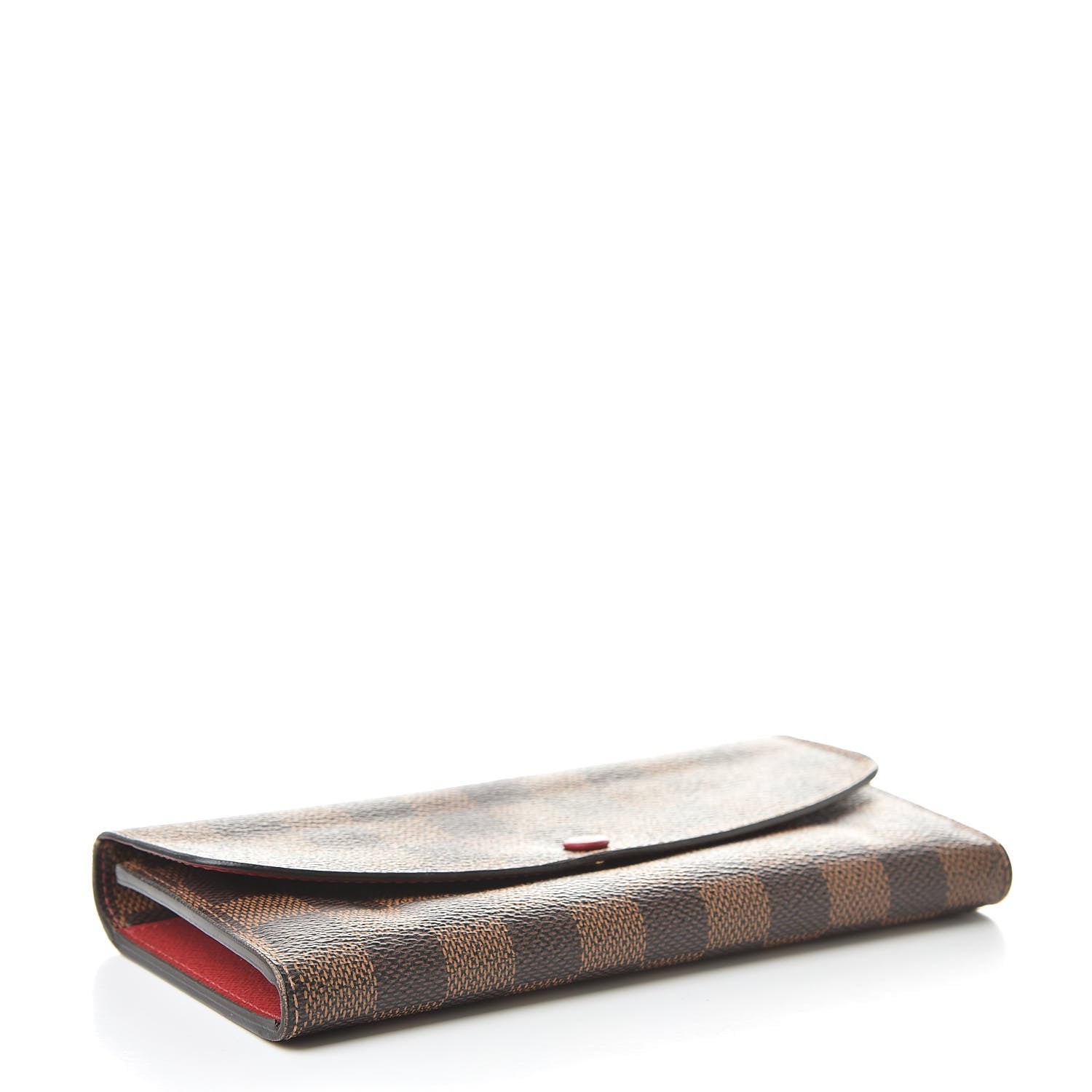 Louis Vuitton Damier Ebene Emilie Wallet Red 4 of 13