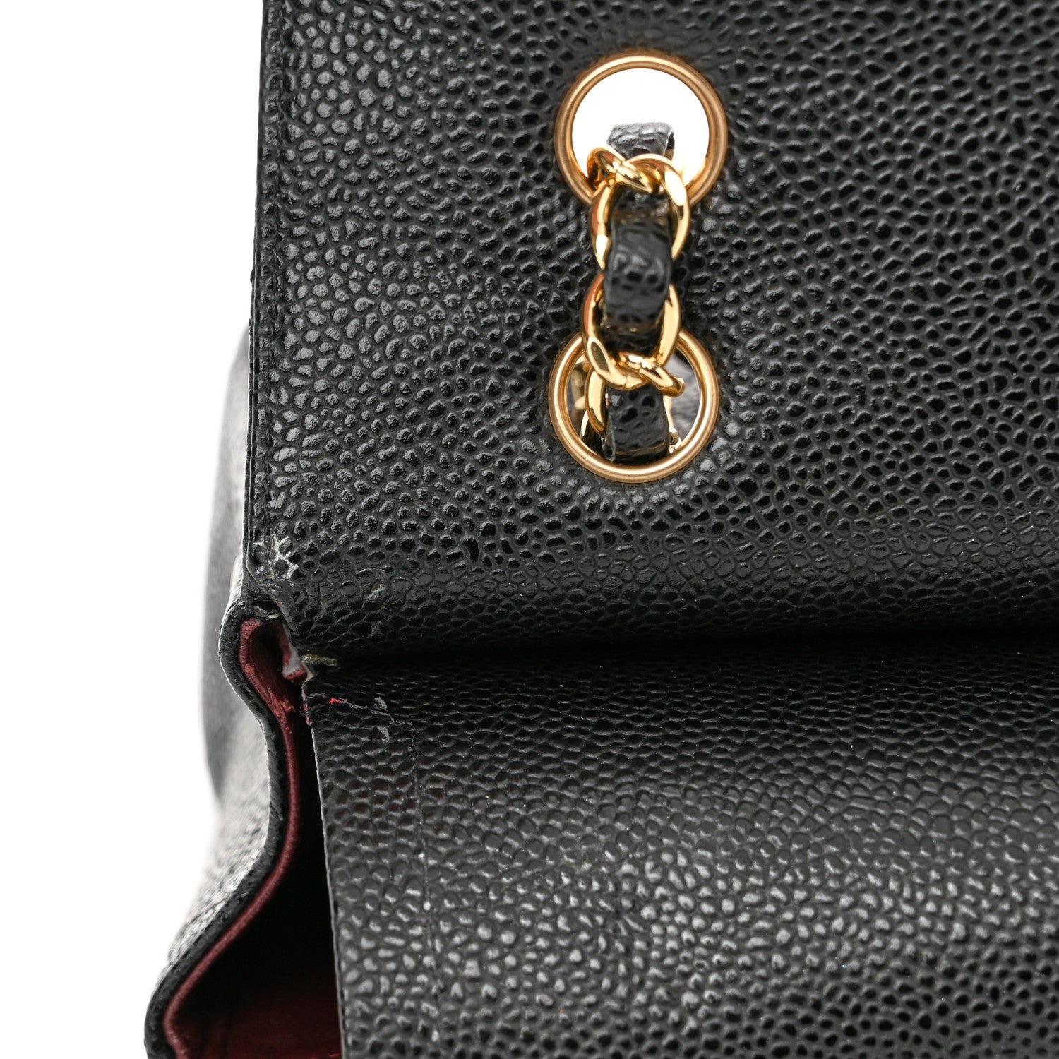 Chanel Caviar Quilted Medium Double Flap Black 13 of 14