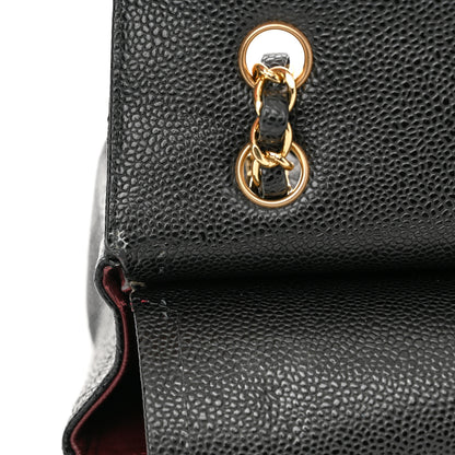 Chanel Caviar Quilted Medium Double Flap Black 13 of 14