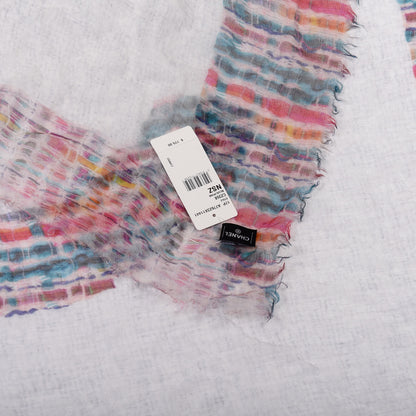 Chanel Cashmere Silk CC Stole Multicolor 3 of 3